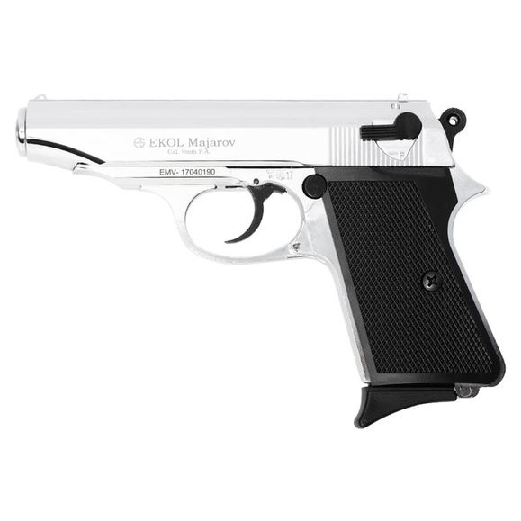 Gas pistol Ekol Majarov, cal. 9 mm, glossy chrome