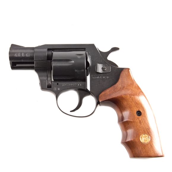 Gas revolver Alfa 020 black, wood, cal. 9 mm R Knall
