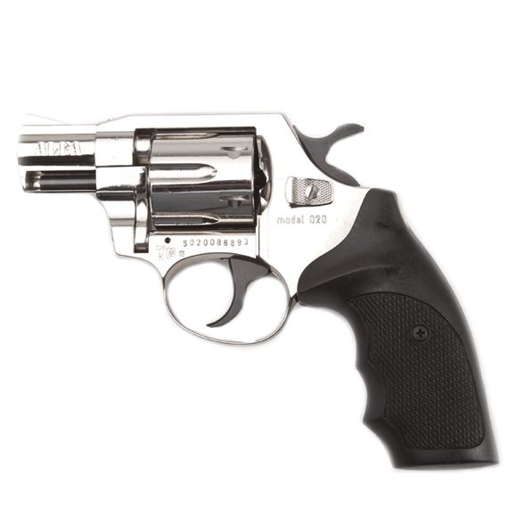 Gas revolver Alfa 020, nickel, plastic, cal. 9 mm R Knall
