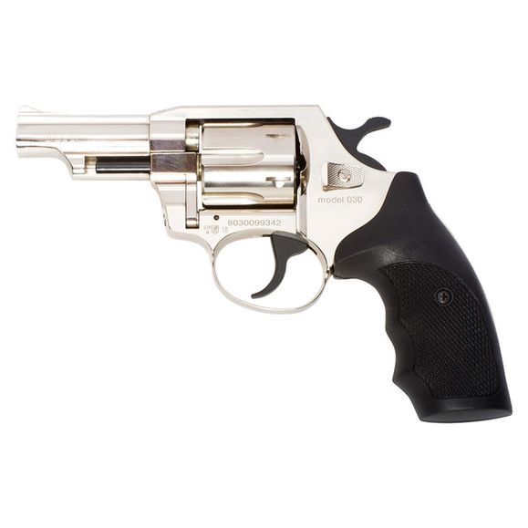Gas revolver Alfa 030, nickel, plastic, cal. 9 mm R Knall