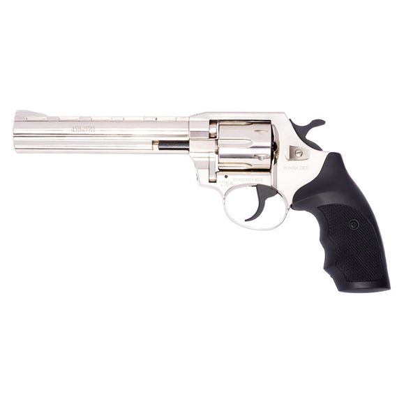 Gas revolver Alfa 060, nickel, plastic, cal. 9 mm R Knall