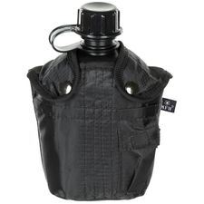 US Field bottle with Cover 1 l, black