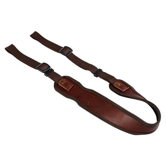 Gun strap, light, leather - rubber