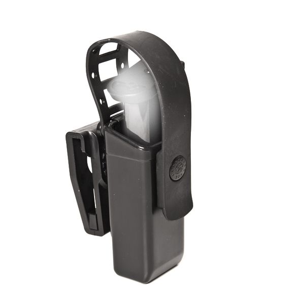 Case rotary plastic MH-34-S for magazines 9 mm Luger with safety strap, black
