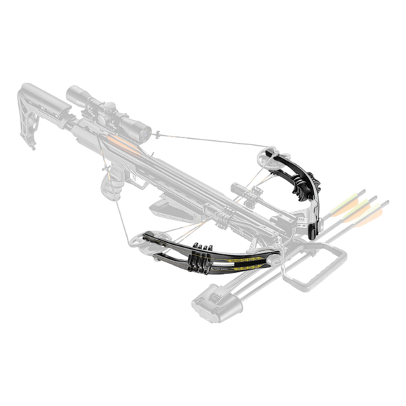 Limb Set Ek-Archery for Accelerator 370, black, 185 Lbs