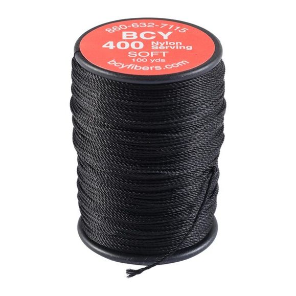 Serving thread BCY 400 nylon, soft 91 meters, black
