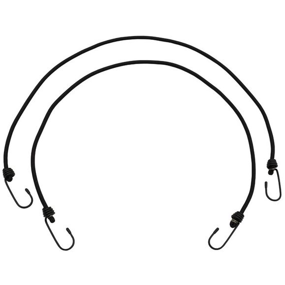 Expander cords MFH with hooks, 75 cm, black 2 pcs