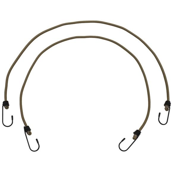 Expander cords MFH with hooks, 75 cm, coyote tan, 2 pcs