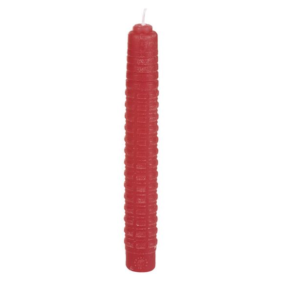 Candle paraffin expandable baton, red