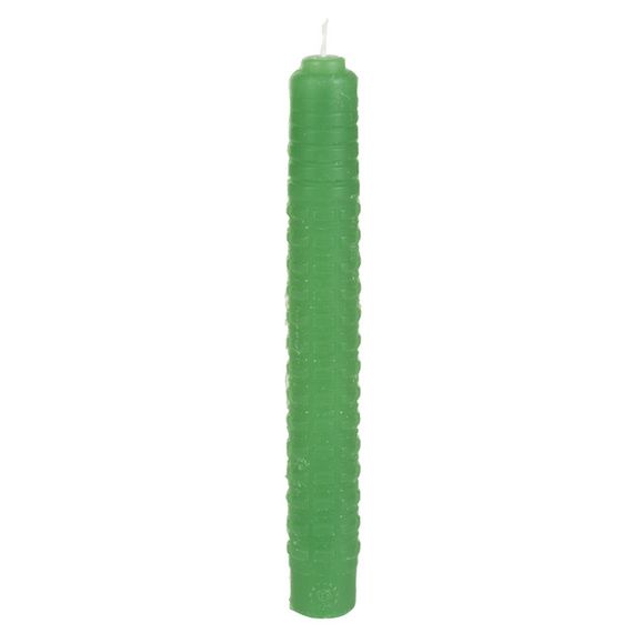 Candle paraffin expandable baton, green