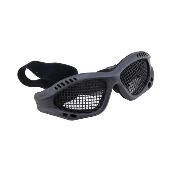 Tactical goggles Wosport with protective mesh, black