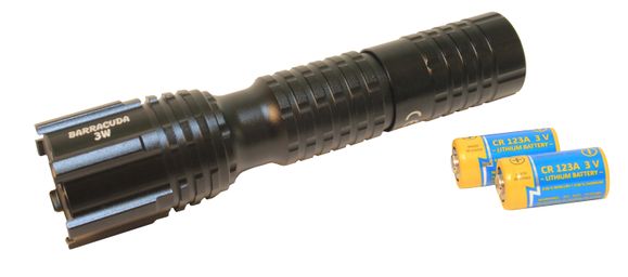 Tactical flashlight Barracuda 3-3 with cree chip + 3 light modes