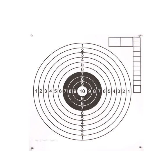 Air rifle targets 160P, white middle