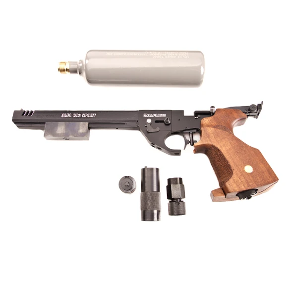 Air pistol Alfa Sport CO2 with compensator, cal. 4,5 mm, black