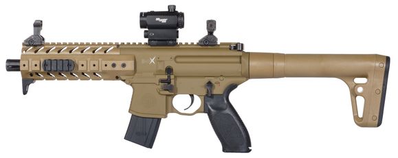 Air rifle Sig Sauer MPX, cal. 4,5 mm, FDE with collimator