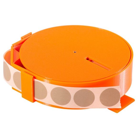 Target patch dispenser V2 with belt clip, orange